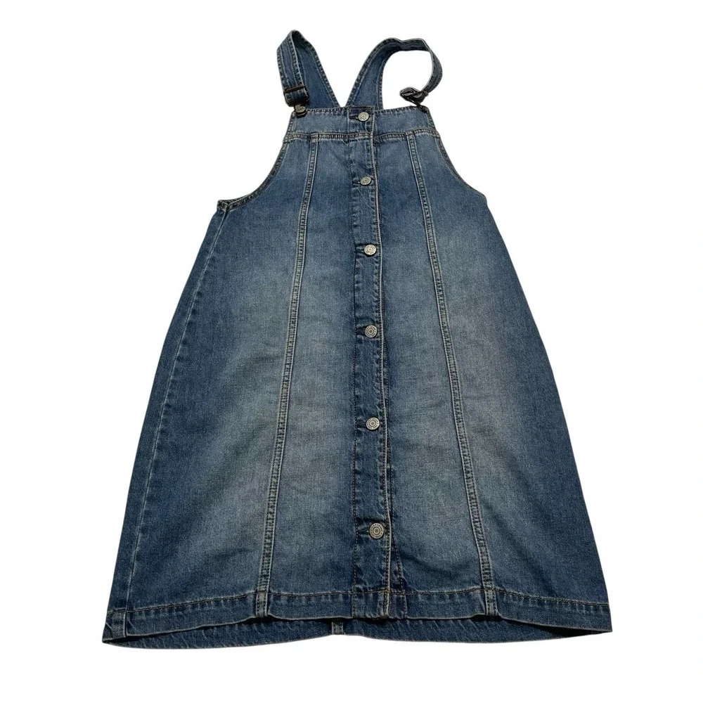 Gap Denim Denim Jumper Overall Dress Girls XXL Country Western Cowgril Casual